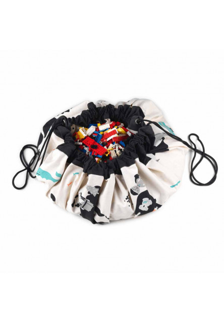 vak na hračky Worldmap Black