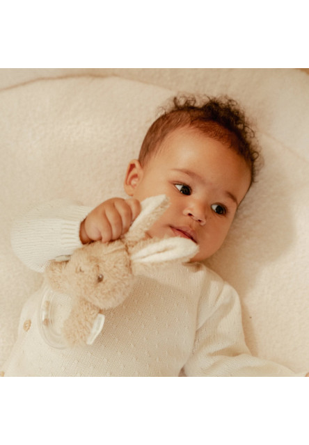 Hrkálka s korálkami králiček Newborn Naturals