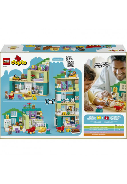 Moderný rodinný dom 3 v 1 s figúrkami