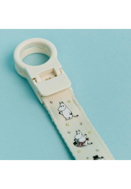 BIBS x Moomin Loop klip na cumlík (Ivory)
