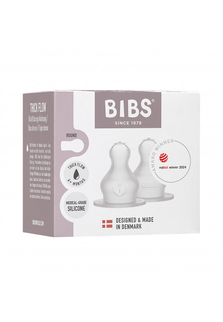 BIBS silikónové cumlíky na dojčenskú fľašu (Hustejšie pokrmy)