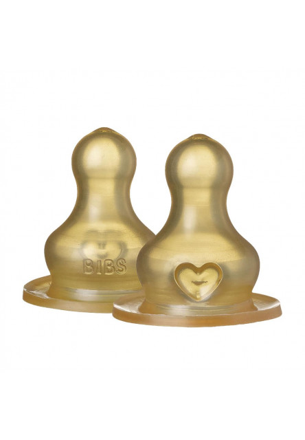 BIBS kaučukové cumlíky na dojčenskú fľašu (rýchly prietok)