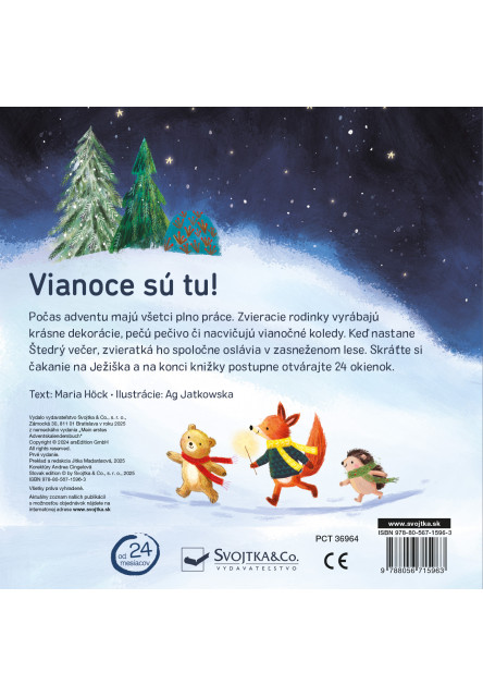 Vianočná knižka 24 adventných okienok