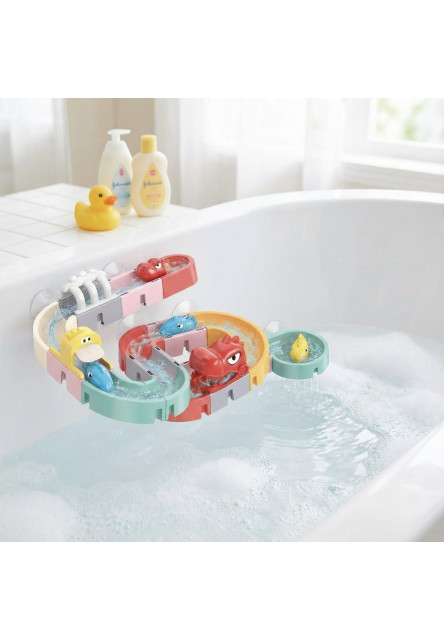 DIY Guľôčková dráha do vody Dino 30 ks