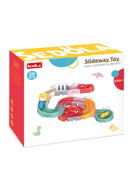 DIY Guľôčková dráha do vody Dino 30 ks