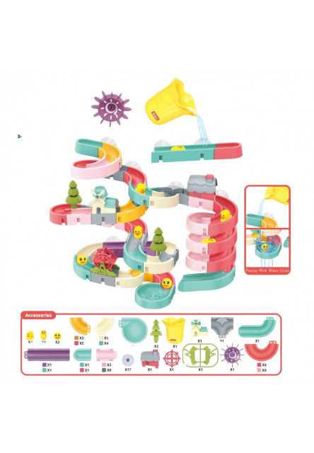 DIY Šmykľavka do vody 72 ks