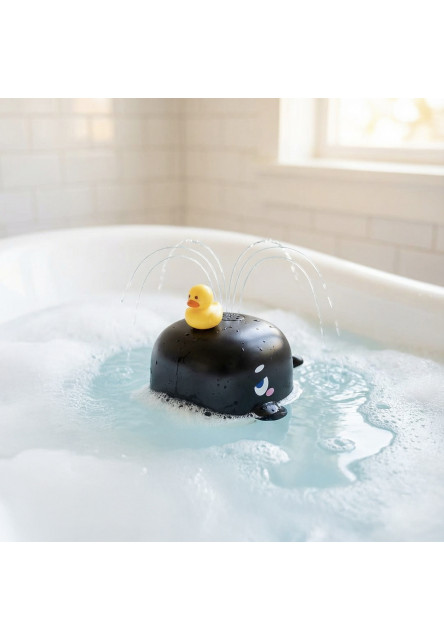 Striekacia hračka do vody Veľryba čierna