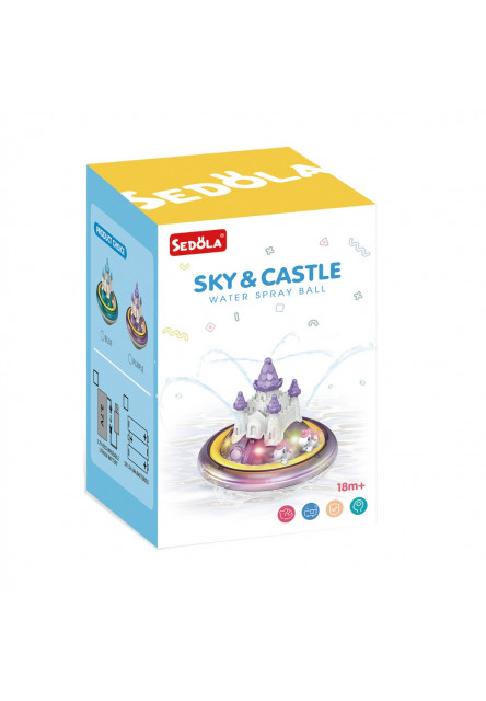 Striekacia hračka do vody Hrad fialový