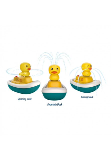 Plávajúca loďka s kačičkami