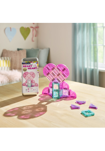 Magnetická stavebnica microMAGS Heart to Heart Travel Set 26 dielov