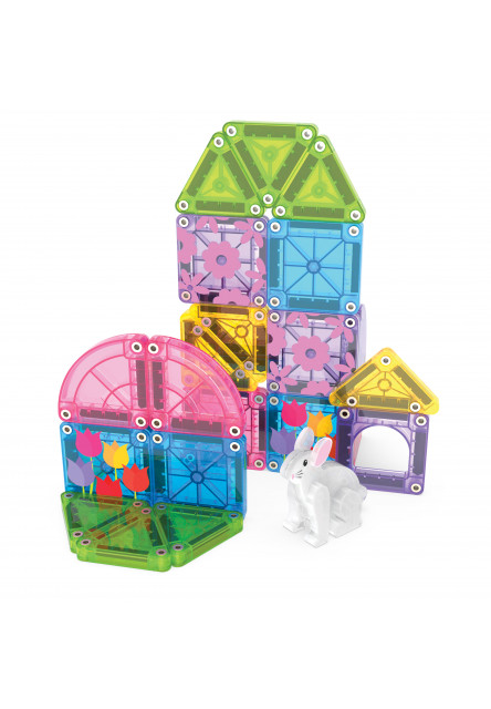 Magnetická stavebnica microMAGS Spring Garden Travel Set 24 dielov