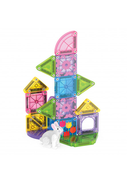 Magnetická stavebnica microMAGS Spring Garden Travel Set 24 dielov