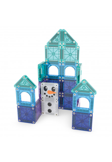Magnetická stavebnica microMAGS Winter Wonderland Travel Set 26 dielov