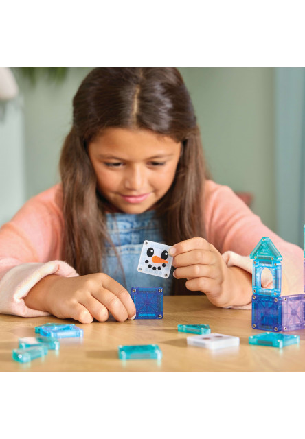 Magnetická stavebnica microMAGS Winter Wonderland Travel Set 26 dielov