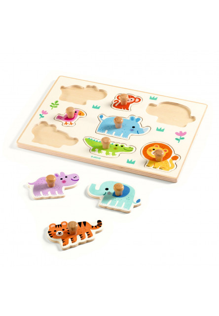 Drevené puzzle Hippo n Co