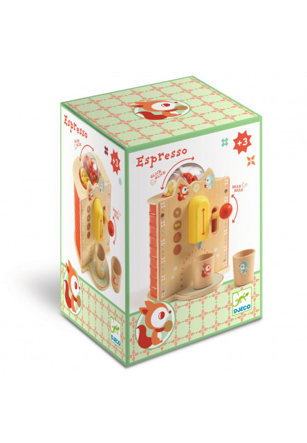 Drevený espresso kávovar - Hra na baristu