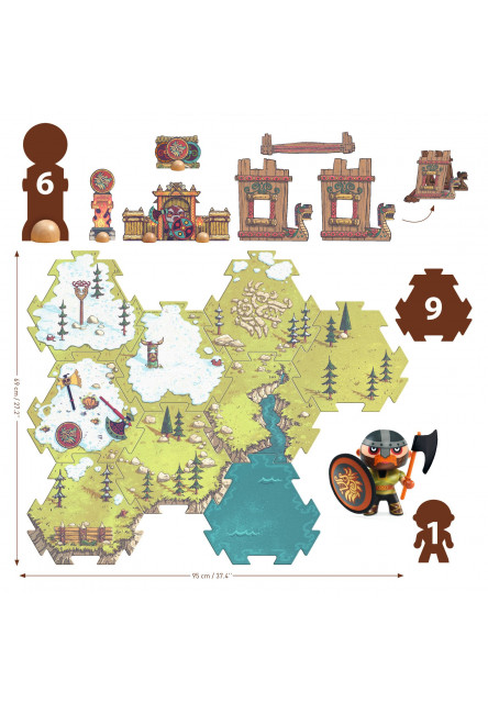 Arty Toys Puzzl Up a figúrka Viking Alric Barbarious