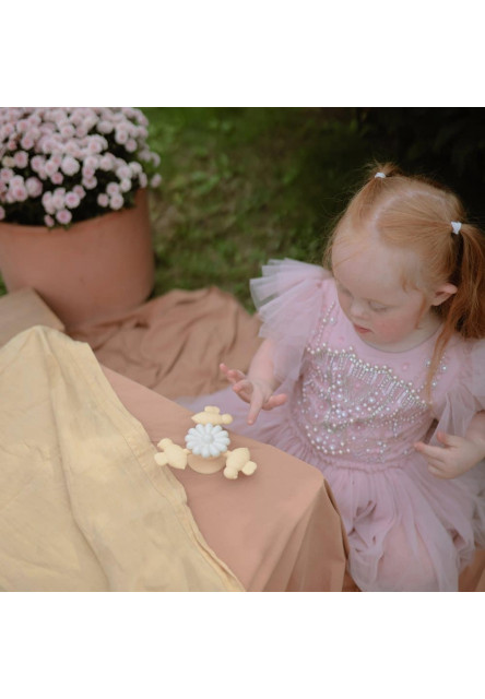 Spinner hračka s prísavkou mushie - bee