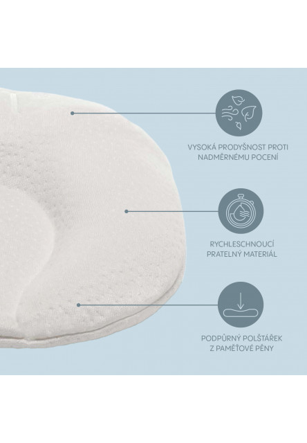 Podporný vankúšík Tencel, White