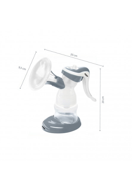 Manuálna odsávačka mlieka Basic, Grey