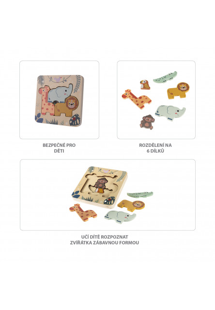 Drevené puzzle hlavolam, Wood