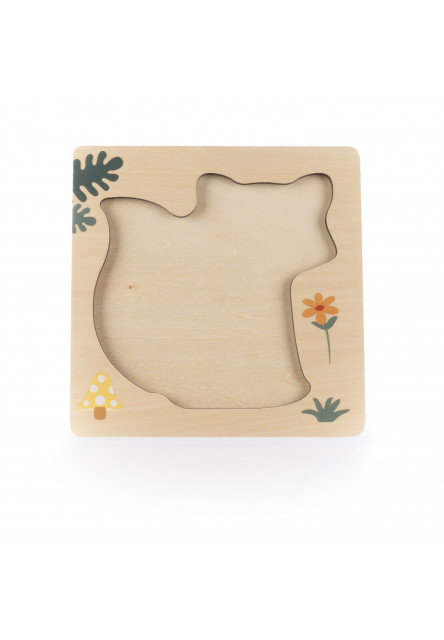 Drevené puzzle malé, Fox