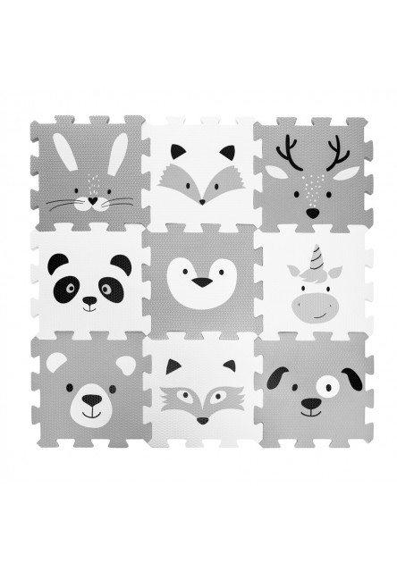 Penová podložka Puzzle 30x30 cm 9ks, Forest
