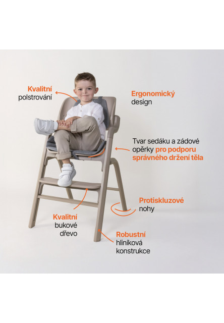 Set stolička Inpira + novorodenecký set + hojdacia základňa, Candy Pink