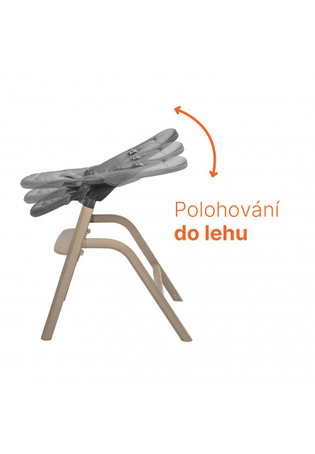 Set stolička Inpira + novorodenecký set + hojdacia základňa, Candy Pink