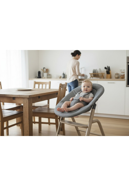 Set stolička Inpira + novorodenecký set + hojdacia základňa, Cookie Beige