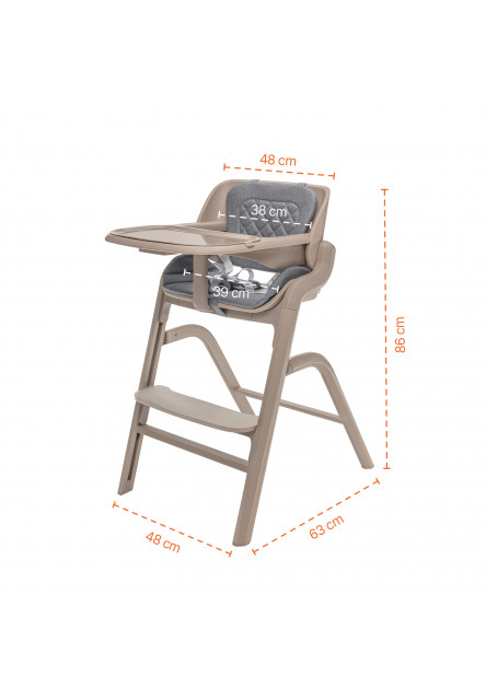 Set stolička Inpira + novorodenecký set + hojdacia základňa, Cookie Beige