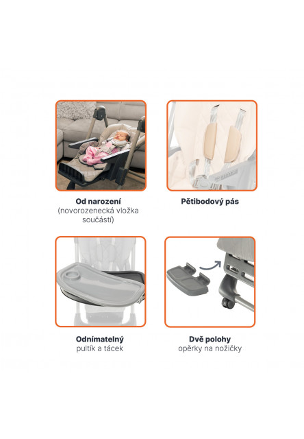 Jídelná stolička Monti 2, Diamond Green