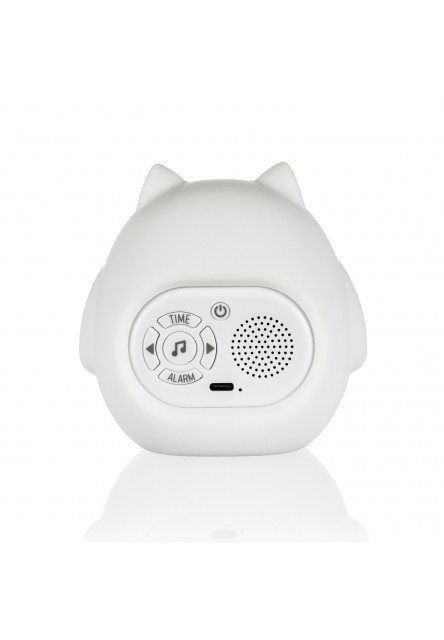 Silikónový detský budík s nočným svetlom a hudbou, Owl