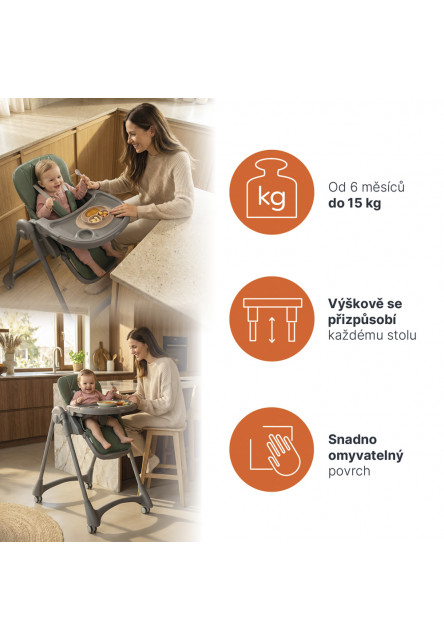 Jídelná stolička Primo, Light Grey