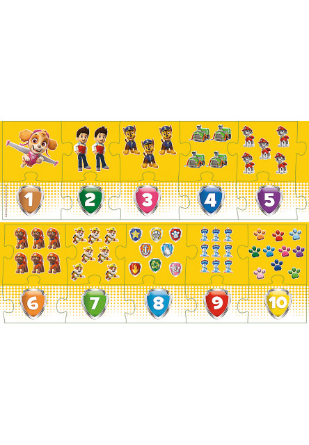 Trefl Vzdelávacie puzzle 20 - Čísla Paw Patrol