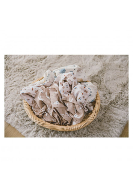 Bubaba Látkové plienky 3 ks Beige Bunnys