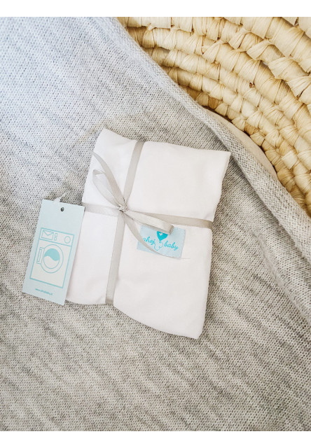 Prestieradlo Ahojbaby z mušelínovej bavlny do kočíka, košíka a kolísky pieskové