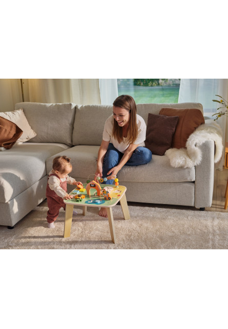 Stolík s aktivitami drevený Farmers Funday