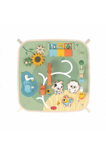 Stolík s aktivitami drevený Farmers Funday