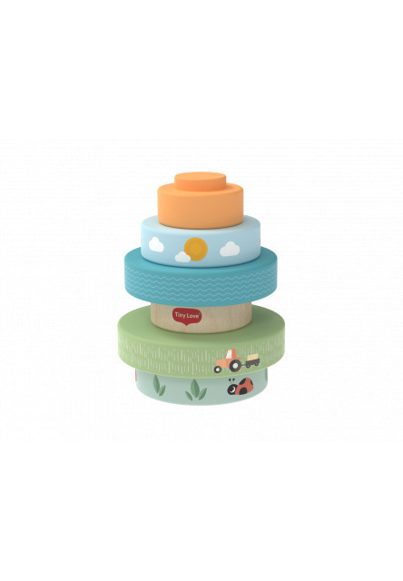 Nasadzovacie krúžky drevené Farmers Funday