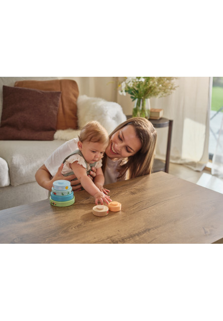 Nasadzovacie krúžky drevené Farmers Funday