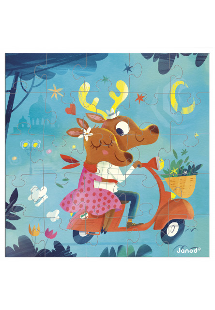 Blahoželanie k narodeninám s puzzle Sladký život