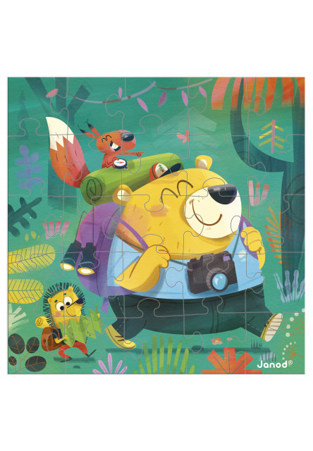 Blahoželanie k narodeninám s puzzle Turistika