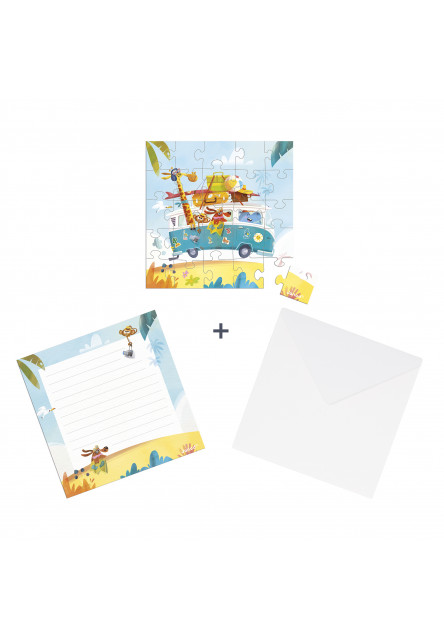 Blahoželanie k narodeninám s puzzle Na cestách