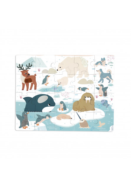 Dotykové senzorické puzzle Polárny kruh