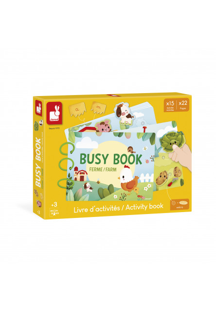 Farma Busy Book interaktívna kniha s aktivitami od 3 rokov