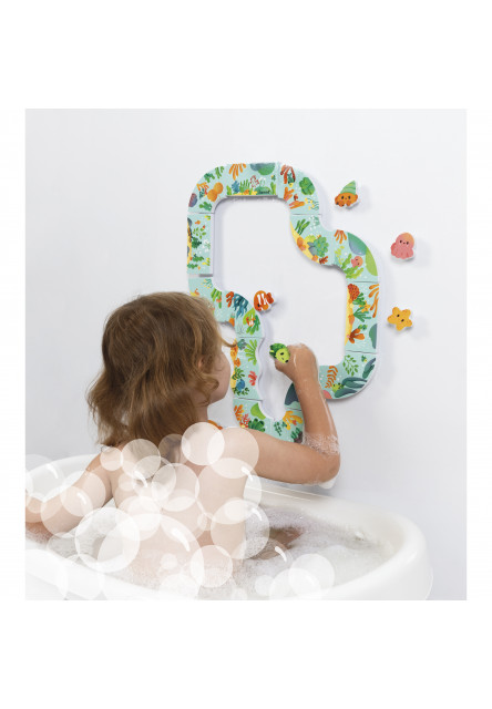 Hračka do vody Mäkké obrázkové puzzle Podmorská dráha