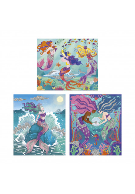 Atelier Kreatívna sada Mini Morské panny Trblietavé piesky