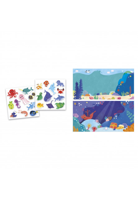 My arts&crafts Mini Znovupoužiteľné nálepky More od 18 mesiacov