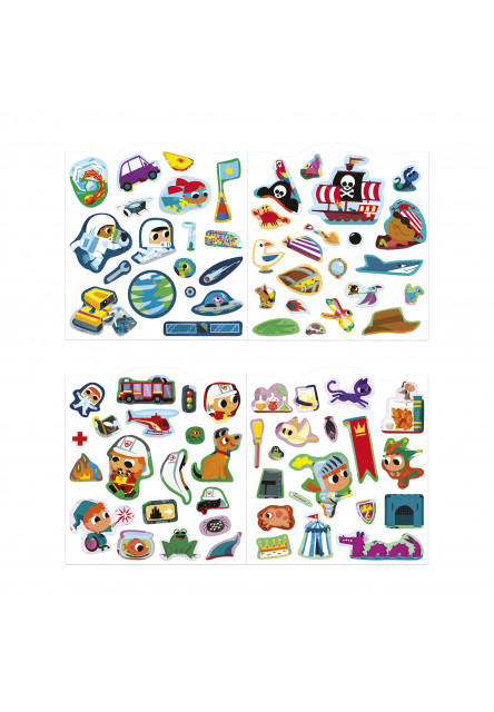 Stickers Samolepky Dobrodružstvo 70 ks